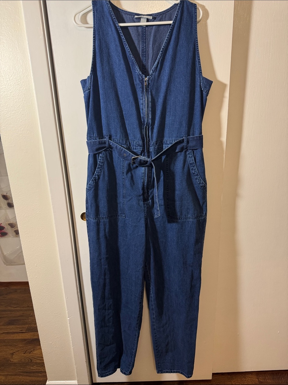 Sleeveless Zip Front Denim Jumpsuit with Detachable Belt Rachel Comey X Target